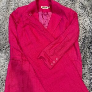 Italian linen set. Size S, fuchsia color, oversize style